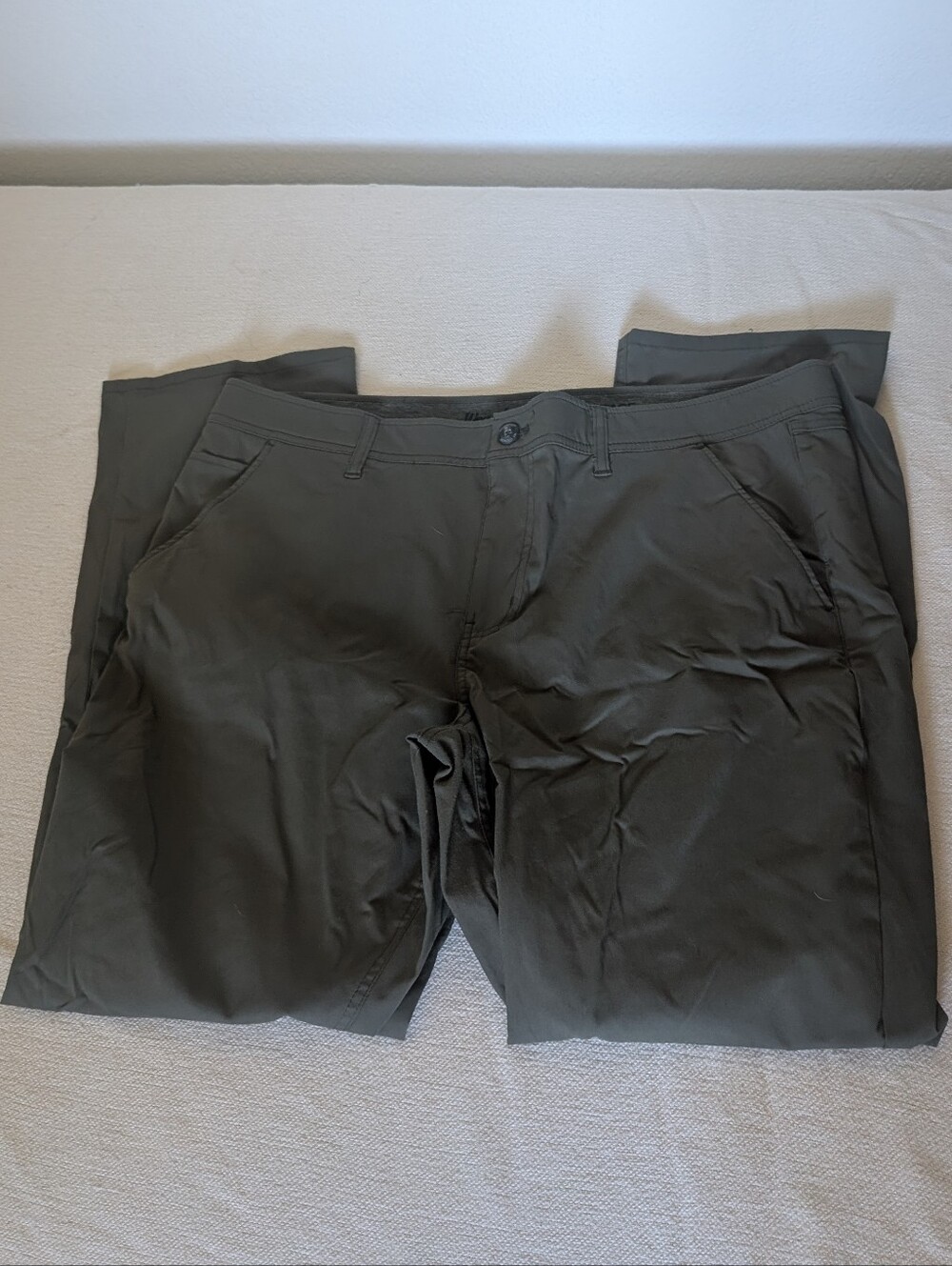 Weatherproof Men's Olive Regular Fit Pants